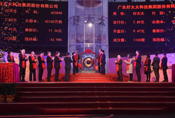 热烈祝贺广东哈哈体育集团上市2周年